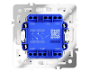 Проходной переключатель двухклавишный Voltum S70 VLS020302 (белый матовый)