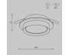 Встраиваемый светильник Maytoni Technical Hoop DL086-GX53-RD-BG