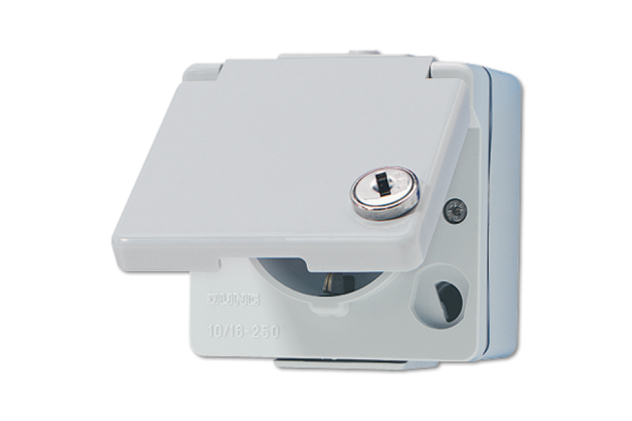 Розетка штепсельная Schuko Jung 620WSL