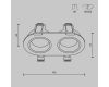 Встраиваемый светильник Maytoni Technical Share DL126-02-GU10-W