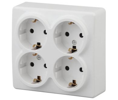 Купить Розетка ЭРА Эксперт 4х2P E со шторками Schuko 16A 250V 11-2211-01 Б0020709 Розетка ЭРА Эксперт 4х2P E со шторками Schuko 16A 250V 11-2211-01 Б0020709