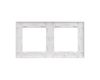 Рамка двухместная Arlight FRM-GLARE-GS-2-WH 043796