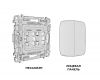 Комплект механизма 2-клавишного перекрестного выключателя Ambrella Volt 10A-250V OMEGA MO203030 Жемчуг QUANT (OP2030, VM125)