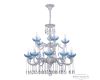 Подвесная люстра Bohemia Ivele Crystal AL78101/10+5/250/2D A WMN P Aquamarine/M-1H
