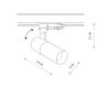 Трековый трехфазный светильник Nowodvorski Ctls Tinos Led Black 10396