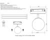 Трековый магнитный светильник Crystal Lux CLT 0.33 015 5W BL 4000K