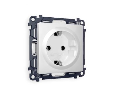 Купить Комплект механизма розетки с/з на винтовых зажимах Ambrella Volt Alfa MA106010 Комплект механизма розетки с/з на винтовых зажимах Ambrella Volt Alfa MA106010