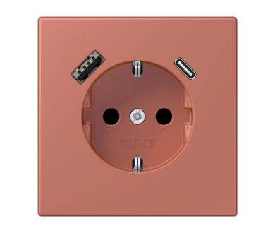 Купить Розетка 2K+З USB Typ AC Jung LC1520-15CA236 Розетка 2K+З USB Typ AC Jung LC1520-15CA236