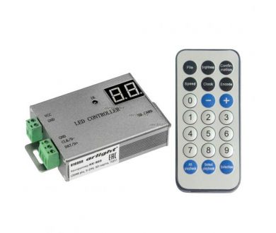 Купить Контроллер Arlight HX-805 (2048 pix, 5-24V, SD-карта, ПДУ) 016999 Контроллер Arlight HX-805 (2048 pix, 5-24V, SD-карта, ПДУ) 016999