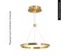 Подвесной светильник Arlight SP-CONGO-CAN-1-R600-36W Day4000 (GD, 120 deg, 230V) 046243