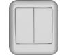 Выключатель 2-клавишный Schneider Electric Прима A56-029I-B