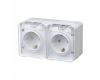 Розетка 2-ая с/з со шт., 16А 250B IP54 Systeme Electric AtlasDesign Profi54 ATN540126