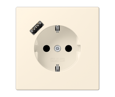Купить Розетка 2K+З USB Typ A Jung LC1520-18A245 Розетка 2K+З USB Typ A Jung LC1520-18A245