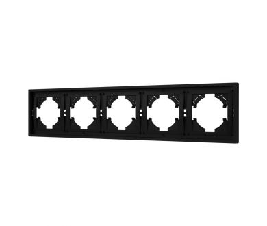 Купить Рамка пластиковая на 5 постов Arlight FRM-TENDO-SFPL-5-BK 054657 Рамка пластиковая на 5 постов Arlight FRM-TENDO-SFPL-5-BK 054657