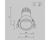 Встраиваемый светильник Maytoni Technical Dip DL116-10W-3K-W