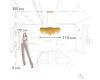 Подвесная люстра Loft IT Volver 10404/1150L GD