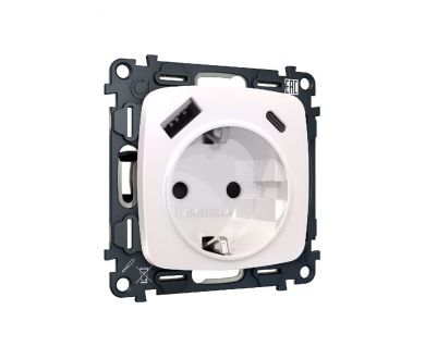Купить Комплект механизма розетки 2USB A+C 20W (быстрая зарядка) с/з Ambrella Volt Omega MO210010 Комплект механизма розетки 2USB A+C 20W (быстрая зарядка) с/з Ambrella Volt Omega MO210010