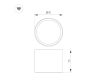 Накладной светильник Arlight SP-BISCOTTO-R90-8W Warm3300-MIX (WH, 80 deg, 230V) 055006