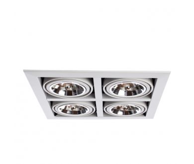 Купить Встраиваемый светильник Arte Lamp Cardani Grande A5935PL-4WH Встраиваемый светильник Arte Lamp Cardani Grande A5935PL-4WH