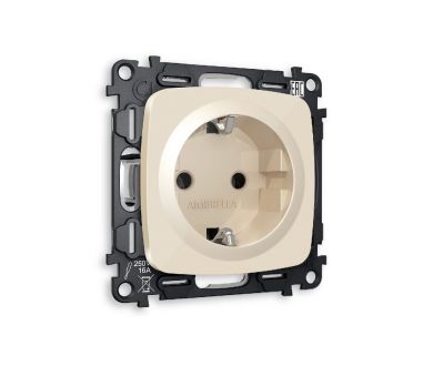 Купить Комплект механизма розетки с/з на винтовых зажимах Ambrella Volt Omega MO306010 Комплект механизма розетки с/з на винтовых зажимах Ambrella Volt Omega MO306010