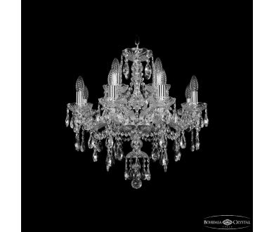 Купить Подвесная люстра Bohemia Ivele Crystal 1415/8+4/200 Ni Подвесная люстра Bohemia Ivele Crystal 1415/8+4/200 Ni
