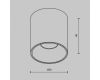 Накладной светильник Maytoni Alfa LED C064CL-5W2.7K-RD-WB
