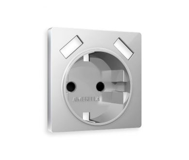 Купить Лицевая панель для розетки с/з со шторками 2USB A+A Ambrella Volt Alfa AP4090 Лицевая панель для розетки с/з со шторками 2USB A+A Ambrella Volt Alfa AP4090