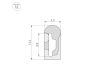 Силиконовый профиль Arlight WPH-FLEX-0613-SIDE-S8-10m WHITE 040826
