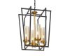 Подвесная люстра Lumina Deco Afres LDP 1246-4 BK+MD
