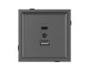 Механизм USB розетки Arlight SCT-TENDO-MUAC-SFPL-GR (5V, 3A, QC3) 054538