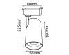 Трековый светильник Crystal Lux CLT 0.31 006 CLT 0.31 006 20W WH