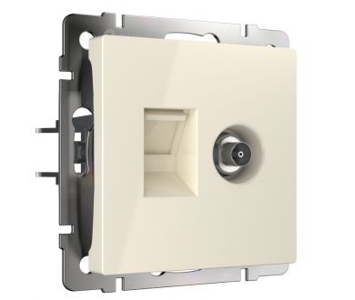 Купить Розетка ТВ+Ethernet Werkel 4690389174476 W1181303 Розетка ТВ+Ethernet Werkel 4690389174476 W1181303
