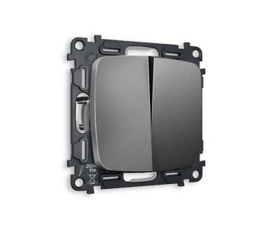Купить Комплект механизма 2-кл проходного выключателя Ambrella Volt Omega MO653020 Комплект механизма 2-кл проходного выключателя Ambrella Volt Omega MO653020