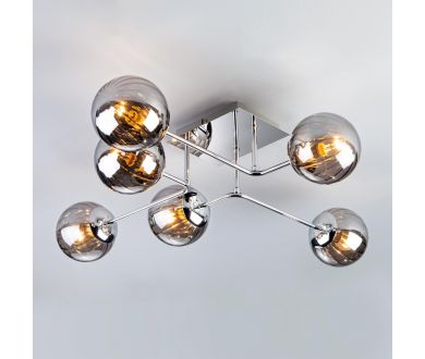 Купить Потолочная люстра Eurosvet Evita 30140/6 хром Потолочная люстра Eurosvet Evita 30140/6 хром
