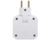 Разветвитель электрический Эра SPF-2-FL-USBC поворотный на 2 розетки + 2USB A+C 10А белый Б0069090