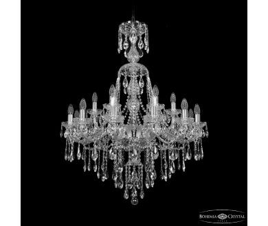 Купить Подвесная люстра Bohemia Ivele Crystal 1415/12+6/300/XL-108 Ni Подвесная люстра Bohemia Ivele Crystal 1415/12+6/300/XL-108 Ni