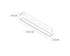 Трековый магнитный светильник Arte Lamp Rapid A6153PL-1WH