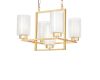 Подвесная люстра Lumina Deco Lino LDP 1239-5 F.GD