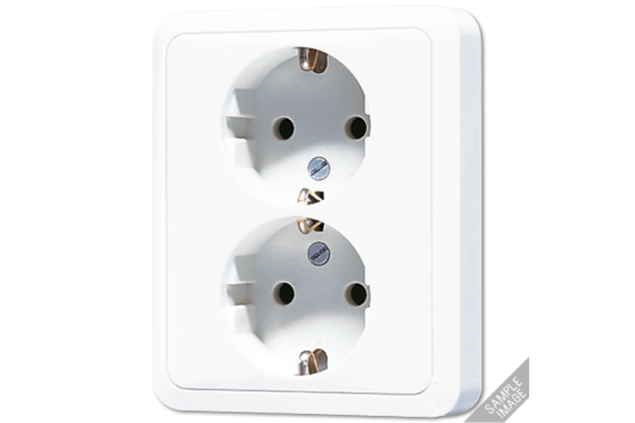 Розетка двухместная Jung CD5020NSW