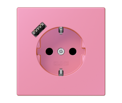 Купить Розетка 2K+З USB Typ A Jung LC1520-18A246 Розетка 2K+З USB Typ A Jung LC1520-18A246