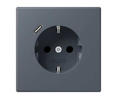 Купить Розетка 2K+З USB Typ C Jung LC1520-18C262 Розетка 2K+З USB Typ C Jung LC1520-18C262