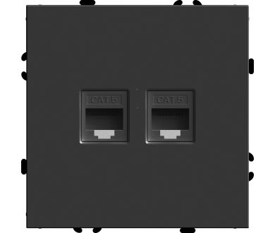 Купить Розетка компьютерная 2-местная RJ-45 Stekker RST00-5111-05 Эмили 49848 Розетка компьютерная 2-местная RJ-45 Stekker RST00-5111-05 Эмили 49848