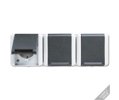 Купить Розетка Schuko трехместная Jung 8230NAW Розетка Schuko трехместная Jung 8230NAW