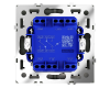 Проходной переключатель двухклавишный с подсветкой Voltum S70 VLS020406 (титан)