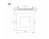 Встраиваемый светодиодный светильник Arlight DL-142x142M-13W Warm White 020130