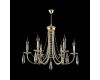 Подвесная люстра Crystal Lux Victoria SP6 Gold/Amber
