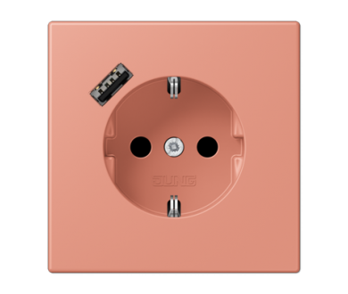 Купить Розетка 2K+З USB Typ A Jung LC1520-18A233 Розетка 2K+З USB Typ A Jung LC1520-18A233