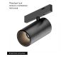 Трековый магнитный светильник Arlight MAG-MICROCOSM-SPOT-R35-5W Warm3000 (BK, 36 deg, 24V) 043252