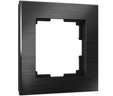 Купить Рамка Werkel Aluminium на 1 пост черный алюминий W0011708 4690389157981 Рамка Werkel Aluminium на 1 пост черный алюминий W0011708 4690389157981