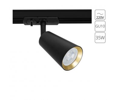 Купить Трековый однофазный светильник Arte Lamp Cintura A2355PL-1BK Трековый однофазный светильник Arte Lamp Cintura A2355PL-1BK